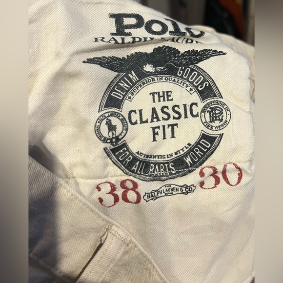 Polo Ralph Lauren classic fit size 38 x 30 Ethan Stretch Pumice  jeans / pants - Picture 3 of 9